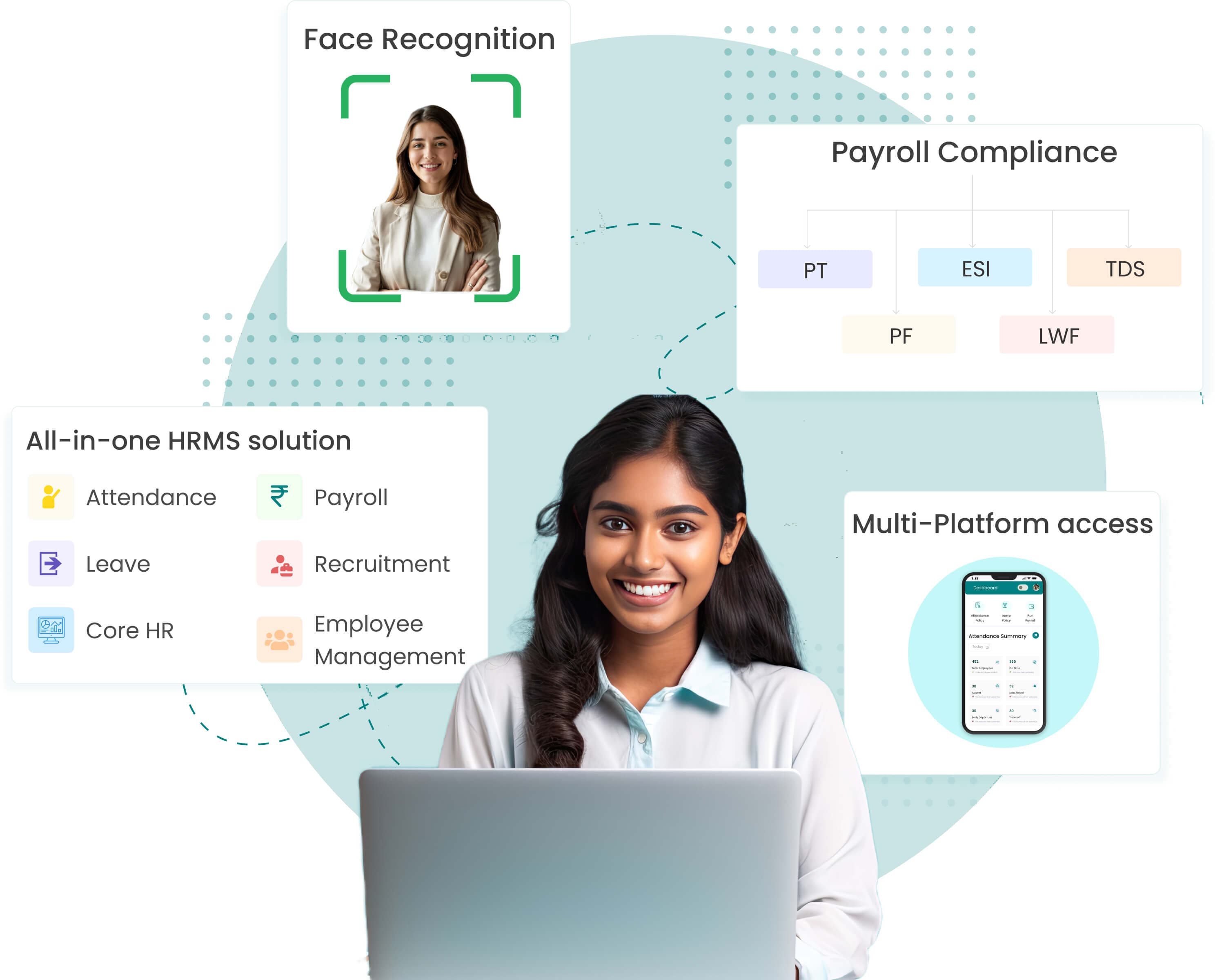 Engage HR platform dashboard illustration