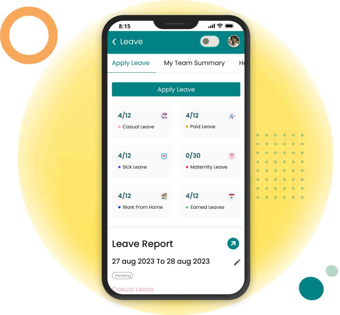 Leave Management Dashboard | Engage HRMS
