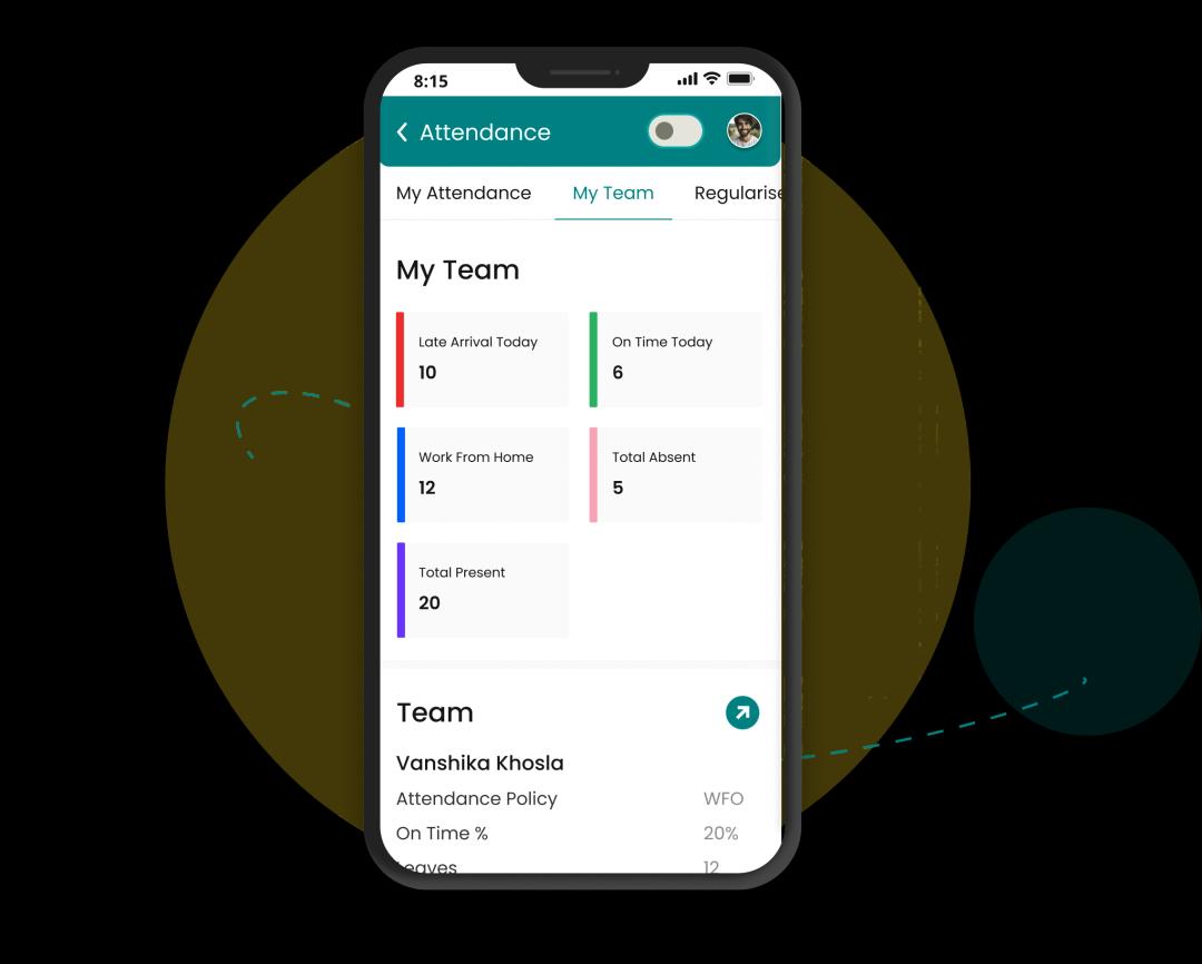 My team Attendance & Leave | Engage HRMS