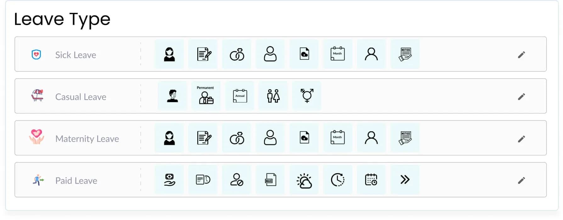 Leave Management screenshot | Engage HRMS